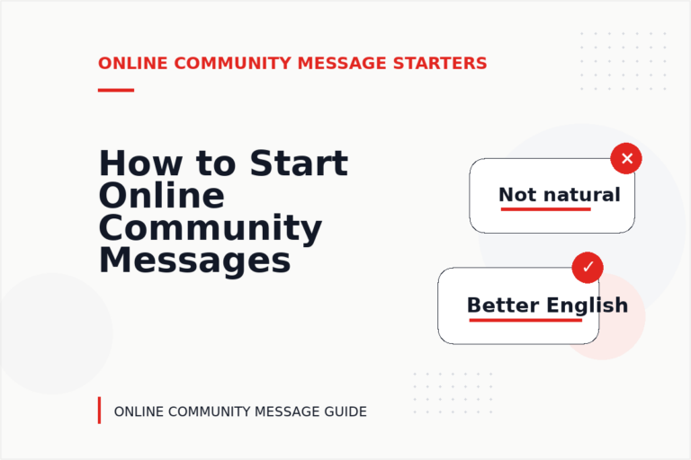 How to Start Online Community Messages Clearly How to Start Online Community Messages Clearly