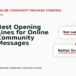 Best Opening Lines for Online Community Messages