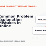 Common Problem Explanation Mistakes in Online Community Message English