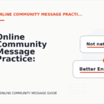 Online Community Message Practice: Natural Conversation Lines