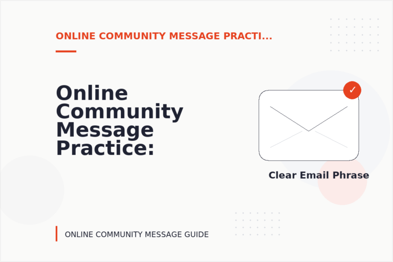 Online Community Message Practice: Email and Message Examples Online Community Message Practice: Email and Message Examples